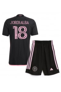 Inter Miami Jordi Alba #18 Babytruitje Uit tenue Kind 2024-25 Korte Mouw (+ Korte broeken)